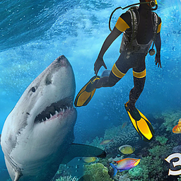 Shark Attack Spear Fishing 3D