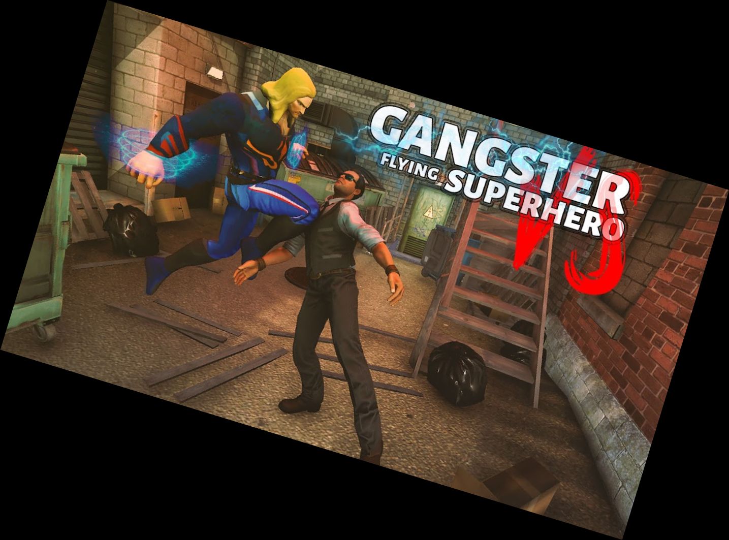 Gangster-Ziel-Superhelden-Spiel