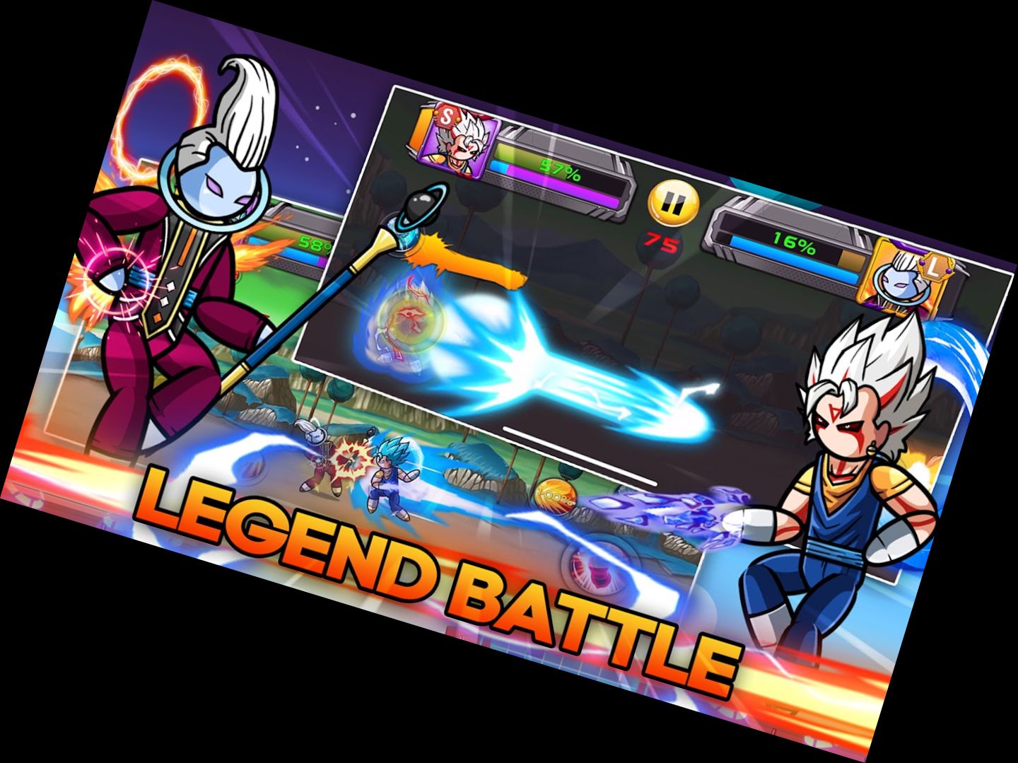 Legendary Stickman Fighter Heroes Battle