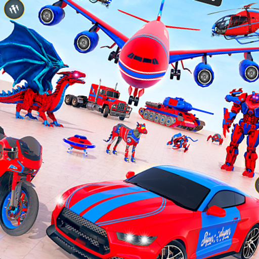 Robot Dragon Car Racing Games