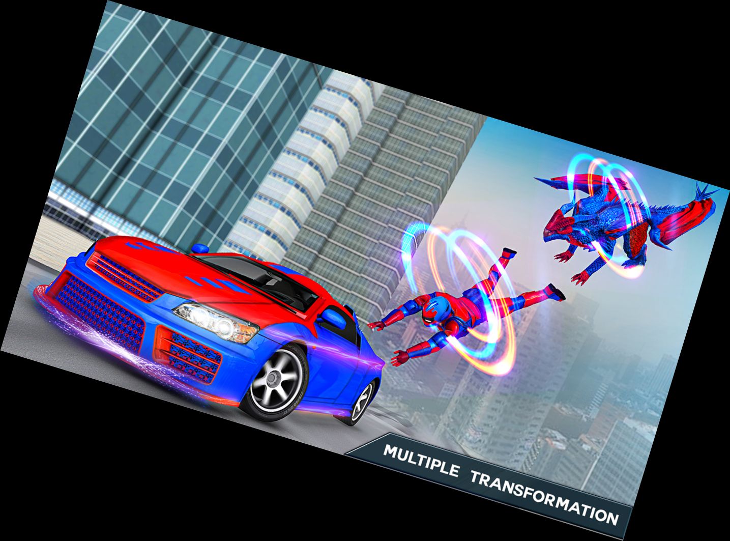 Robot Dragon Car Racing Games