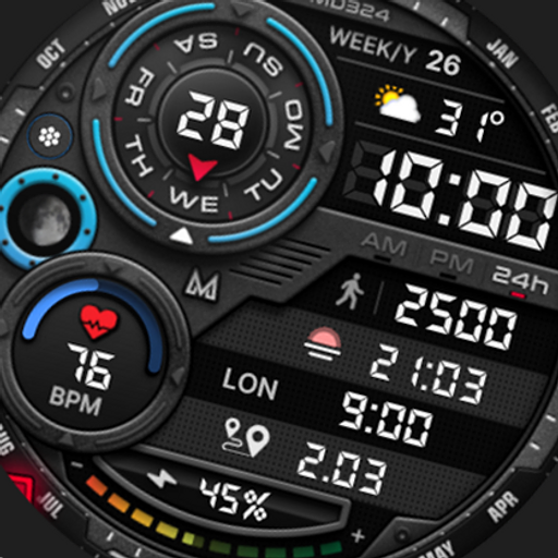 MD324 Hybrid watch face