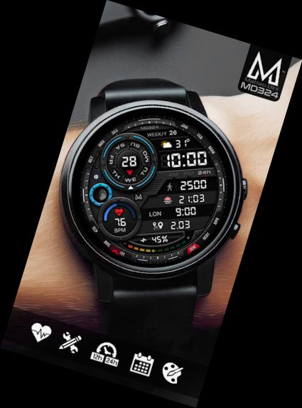 MD324 Hybrid watch face