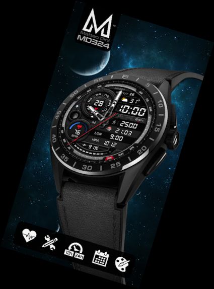 MD324 Hybrid watch face