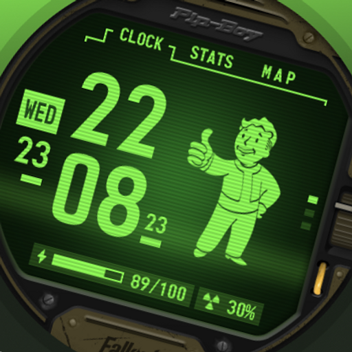 Fallout-Pip-Boy-Uhr-Gesicht