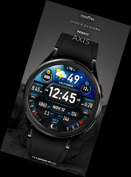 Годинник погоди Weather Watch Face PER008 Soho