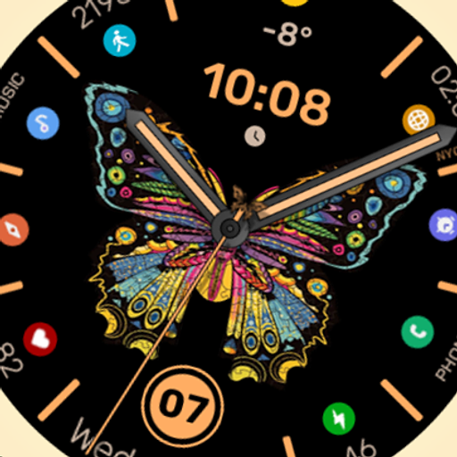 WFP 305 Butterfly watch face