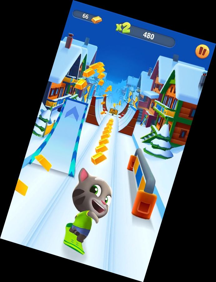 Talking Tom's 3D Gold Rush Game