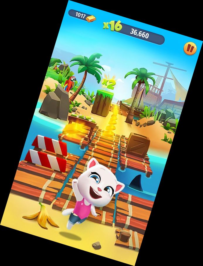 Talking Tom's 3D Gold Rush Game