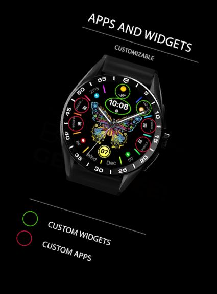 WFP 305 Butterfly watch face