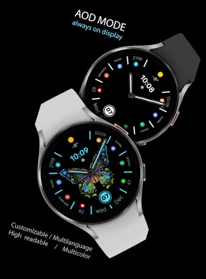 WFP 305 Butterfly watch face