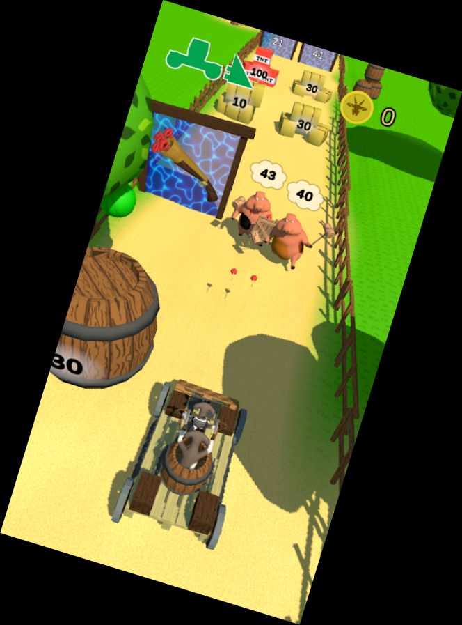 Ziegen vs. Schweine: Straße