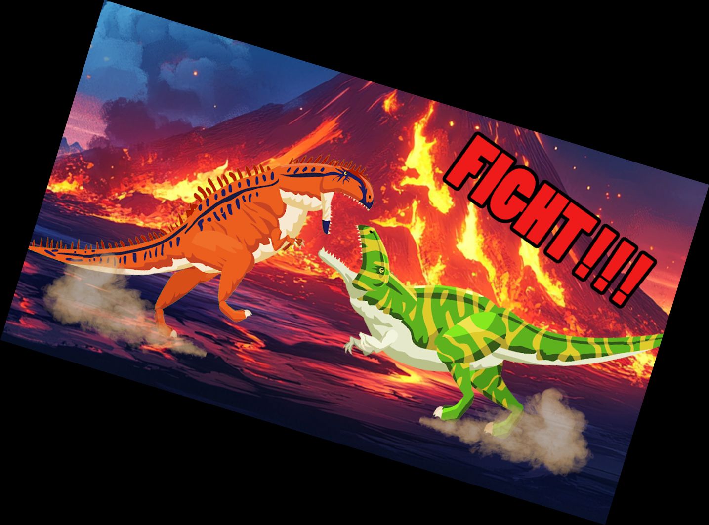 Ти-Рекс Сражается С Боль