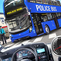 3D Police Bus Driving Simulator Game