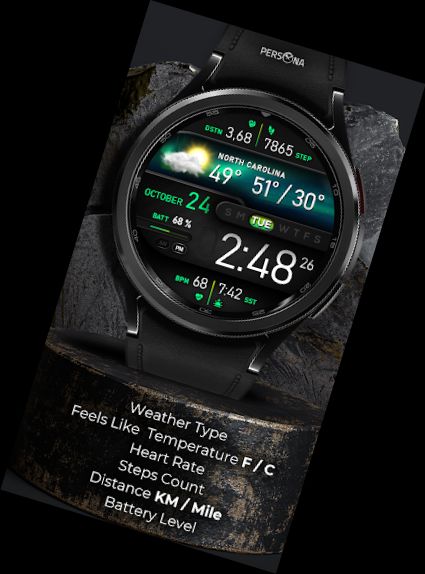 Weather Watch Face PER008 Soho