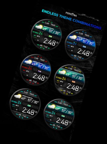 Weather Watch Face PER008 Soho