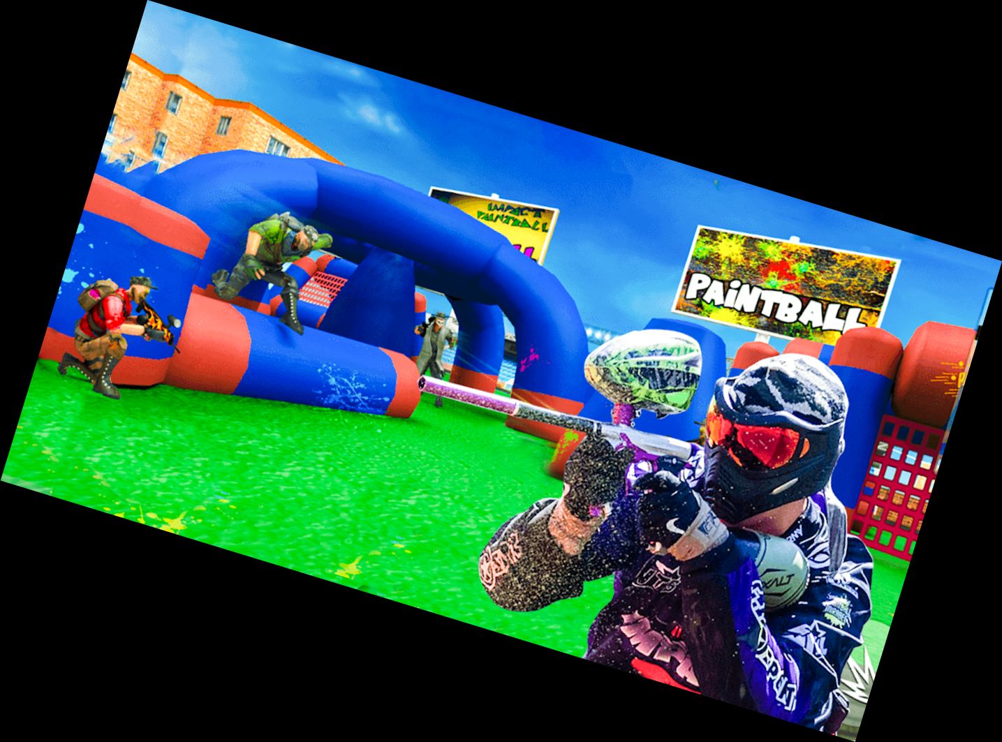 Juego de Disparos de Paintball 202