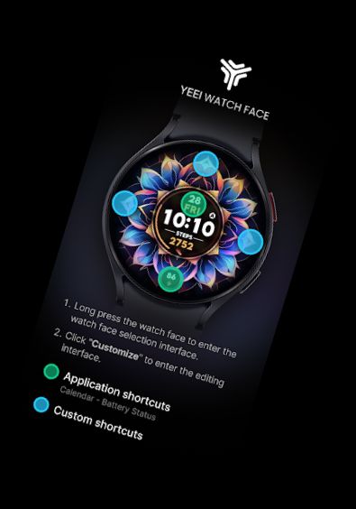 Кaleidoscope Watch Face - Часы с калейдоскопическим циферблатом