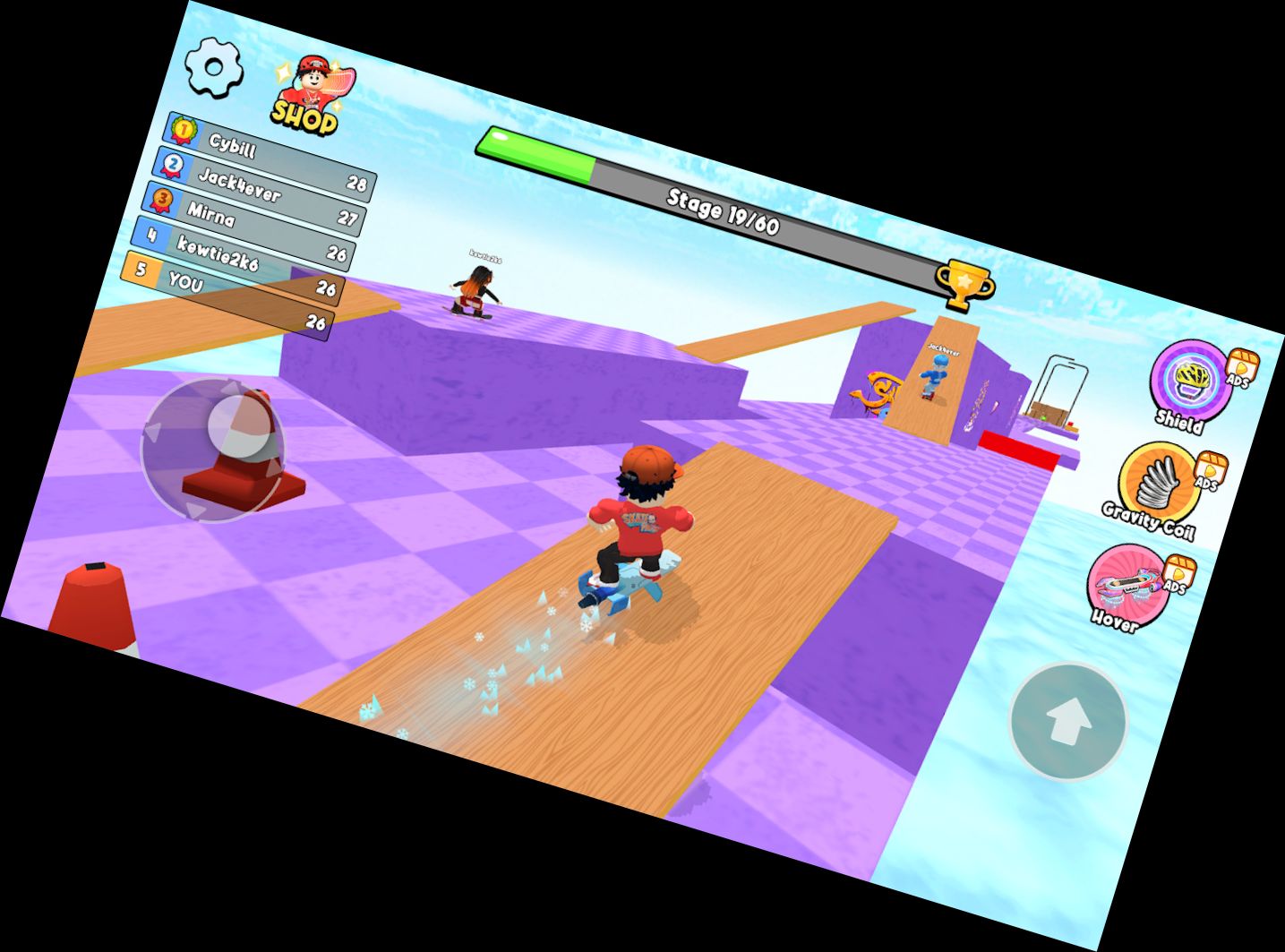 Obby Skateboard: Parques Fáciles