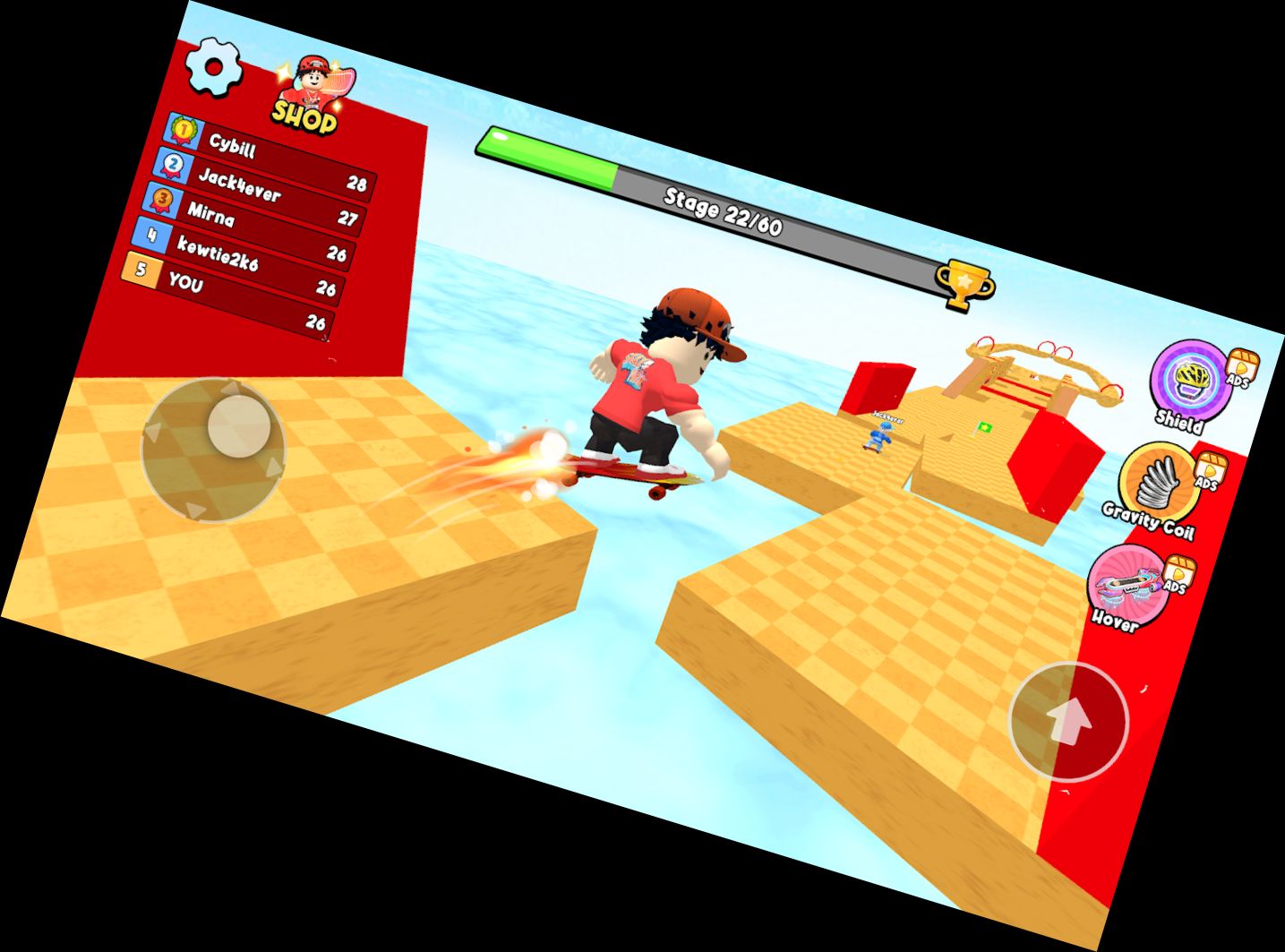 Obby Скейтборд: Лёг