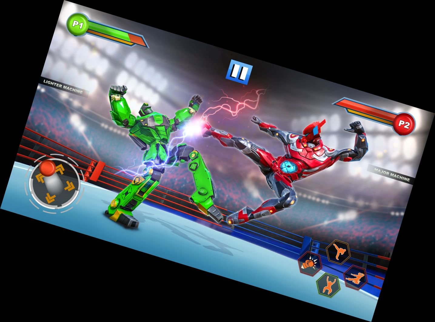 Roboter-Boxspiele: Ringkampf