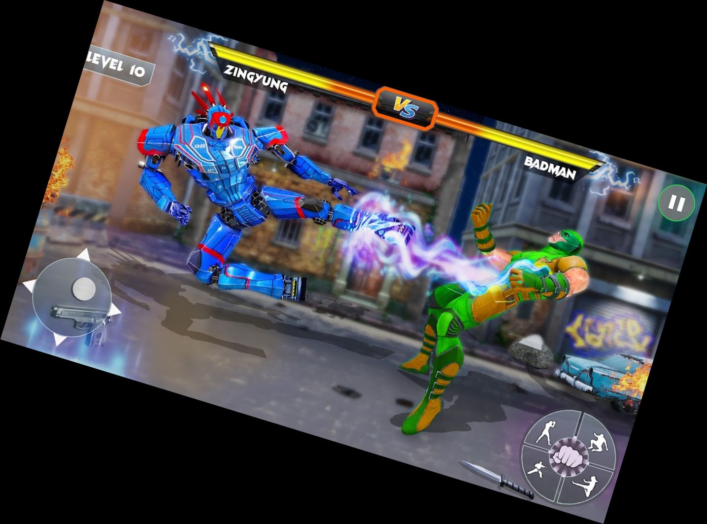 Roboter-Boxspiele: Ringkampf