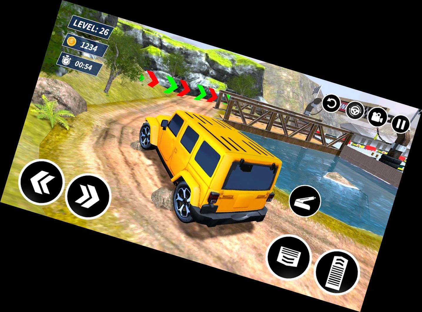 Jeep: Offroad-Auto-Fahrspiel