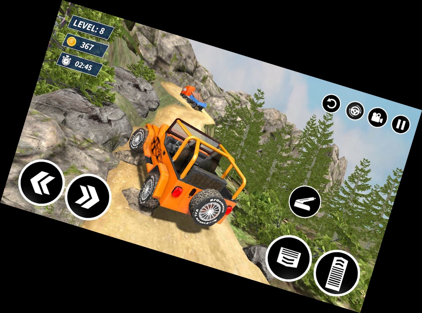 Jeep: Offroad-Auto-Fahrspiel