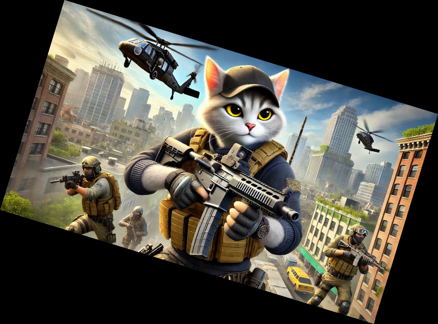 Katzenheld: Katzen-Shooter-Spiel