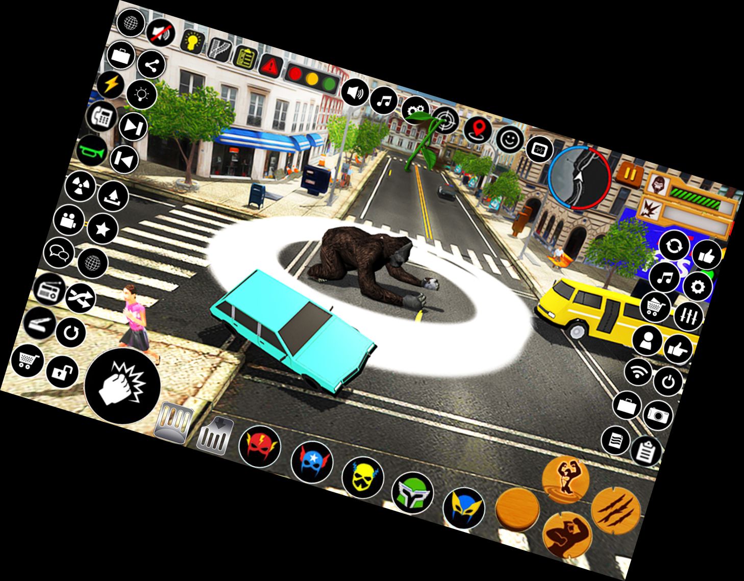 Розлючений Місто Горілла Ата