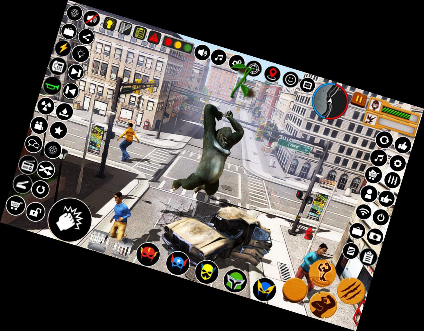 Розлючений Місто Горілла Ата