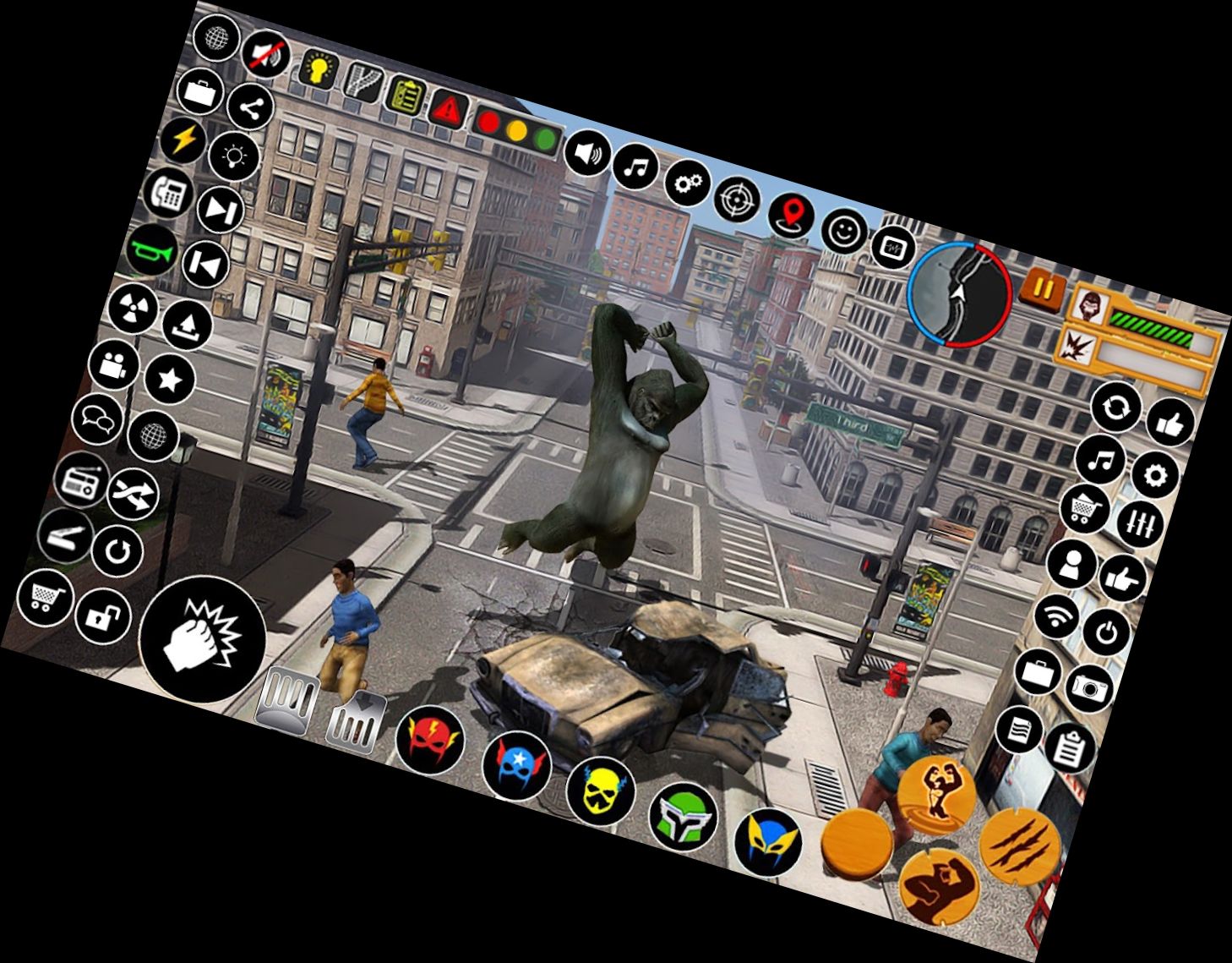 Розлючений Місто Горілла Ата