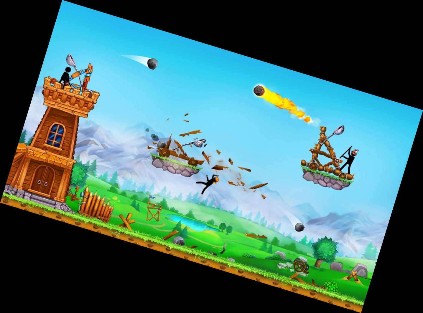 The Catapult 2: Ragdoll Game for Two-Player or 1