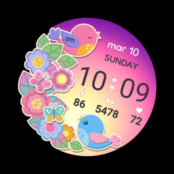 Spring Birds Watch Face