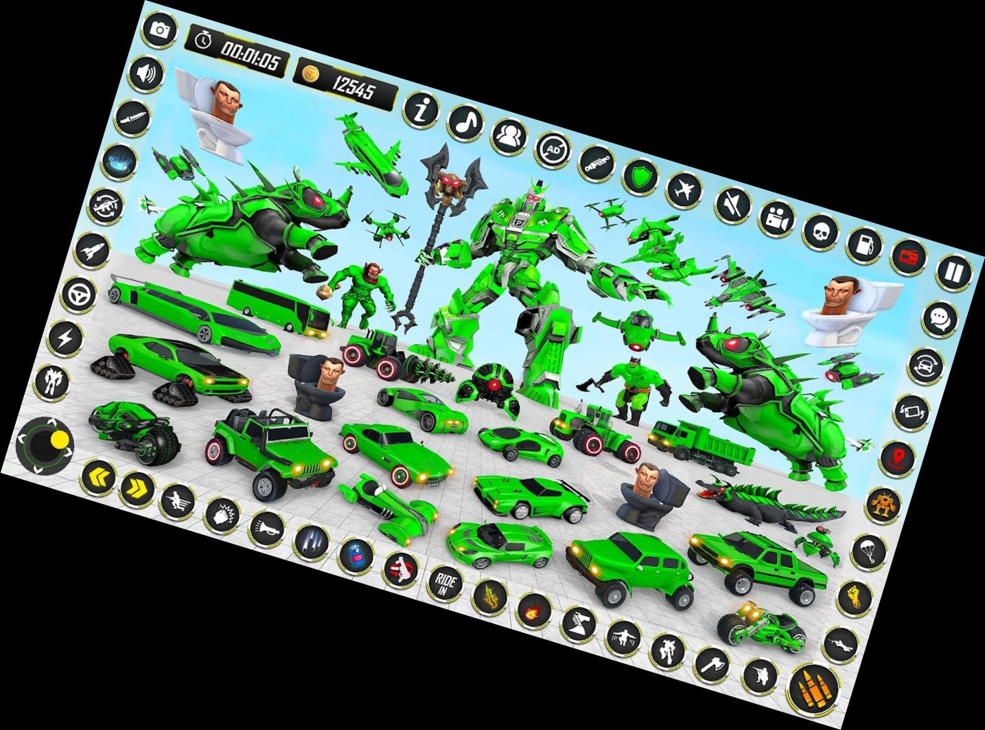 Носорог Робот Трансформер: