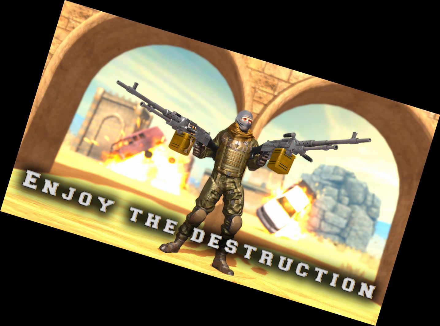 Desert Shooter Heavy Weapon Simulator