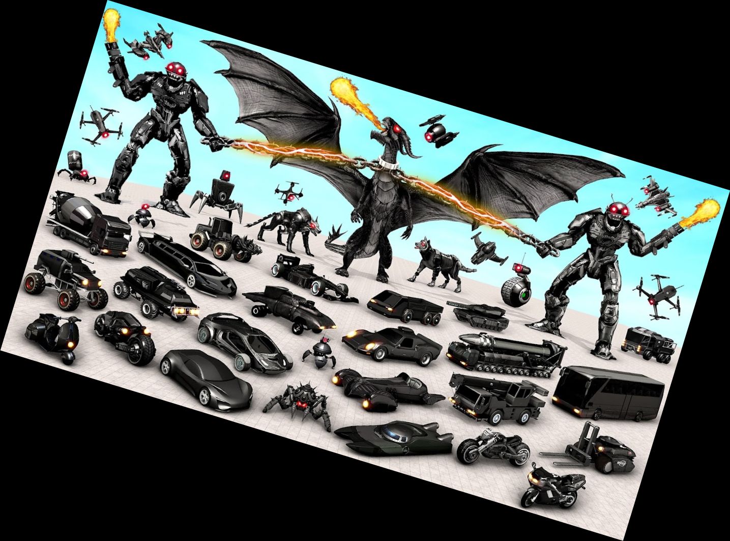 Robot Car Bee Transformation