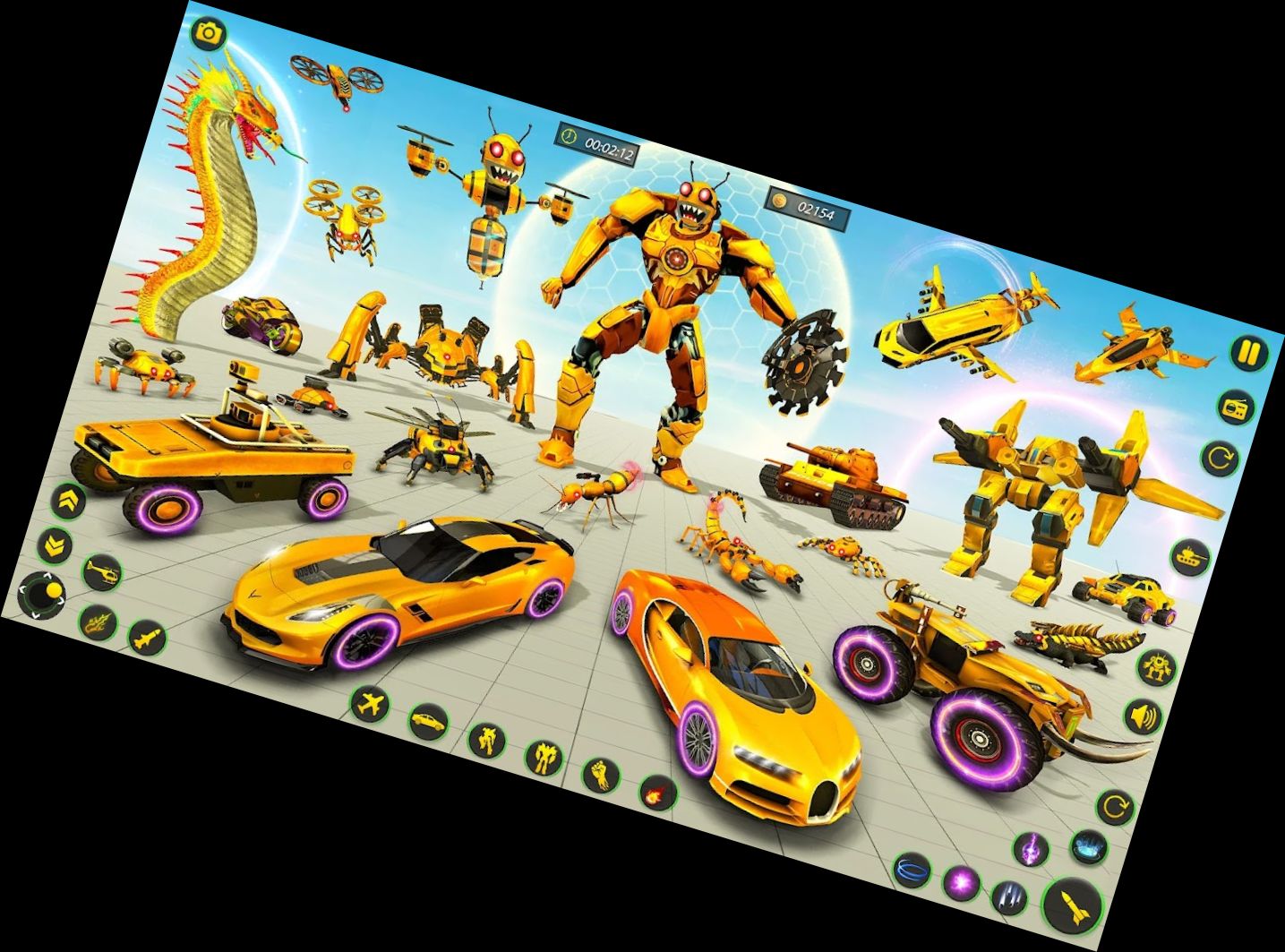 Robot Car Bee Transformation