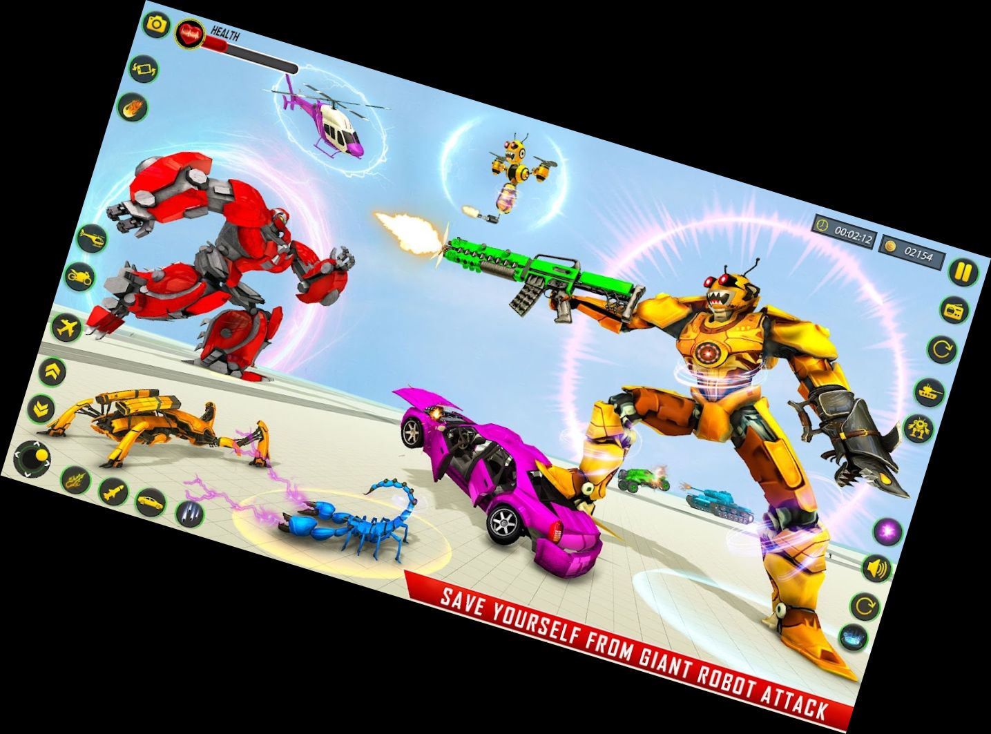 Robot Car Bee Transformation