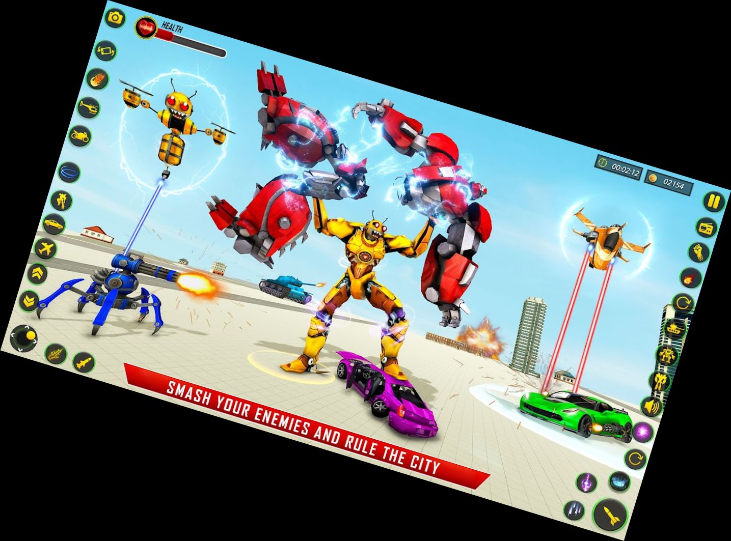 Robot Car Bee Transformation