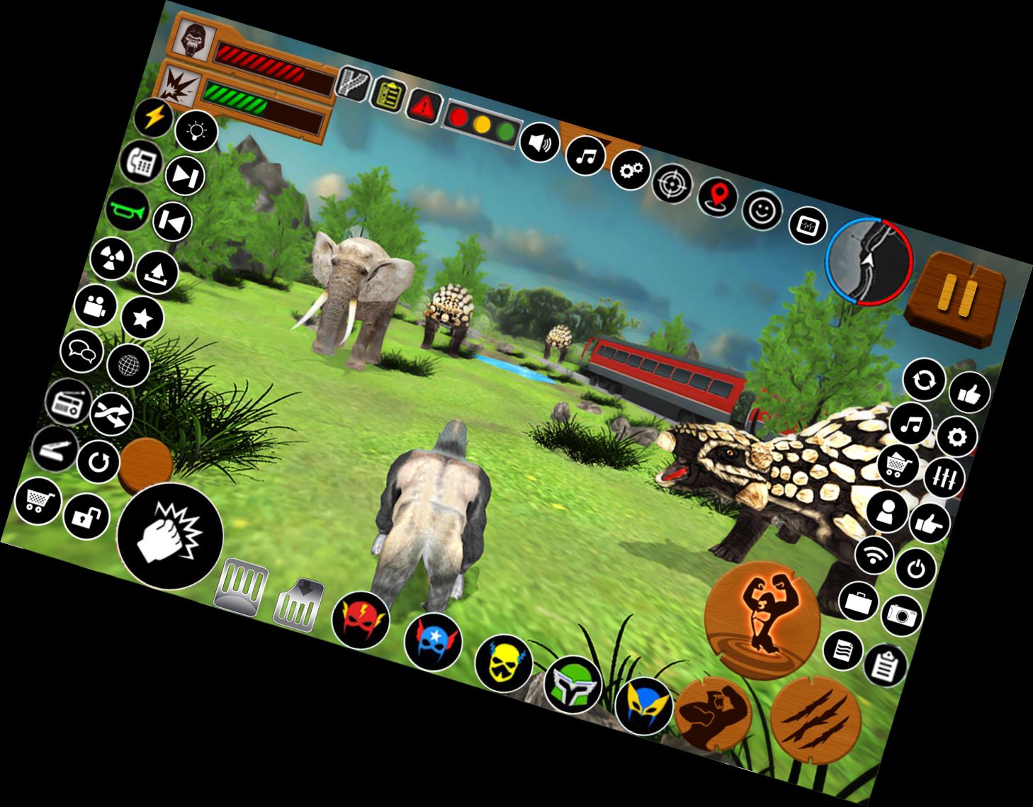 Розлючений Місто Горілла Ата