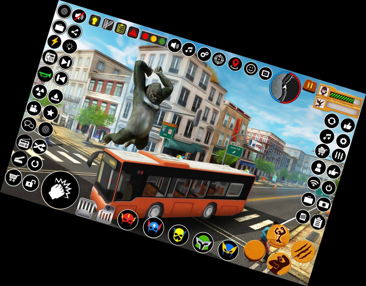 Розлючений Місто Горілла Ата