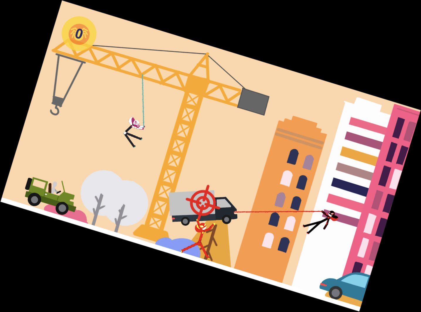 Павук Стікмен Роп Герой