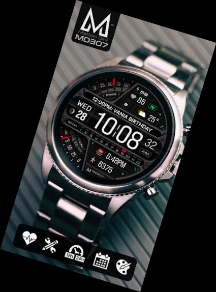 MD307 Digital watch face