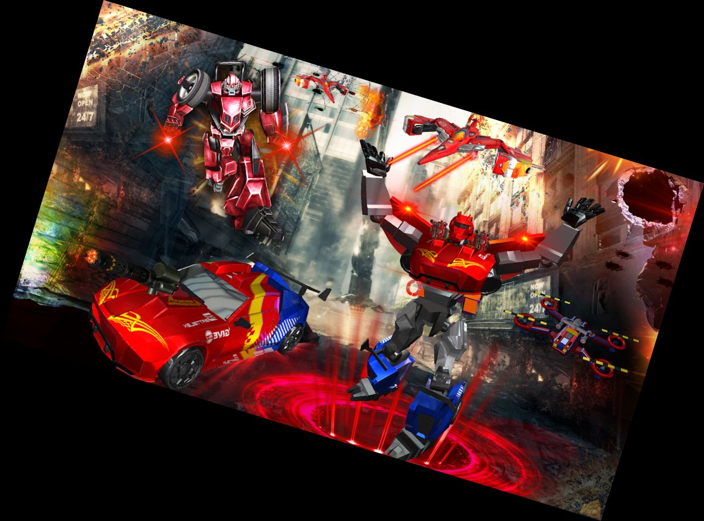 Робот Машина Дрон Трансформ