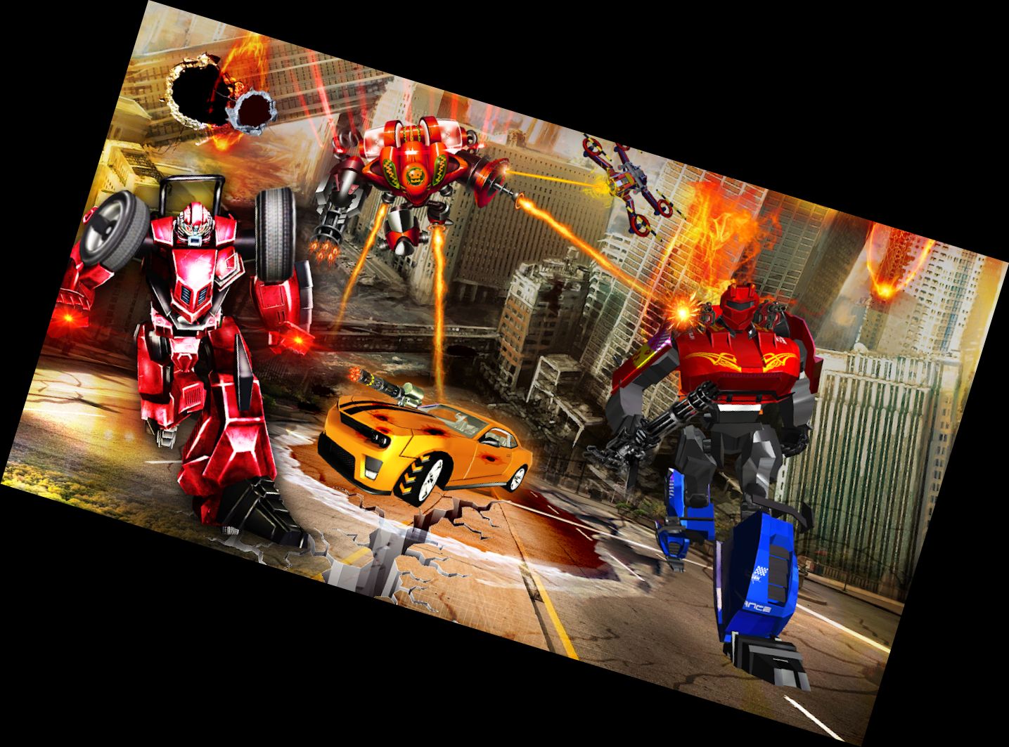 Робот Машина Дрон Трансформ