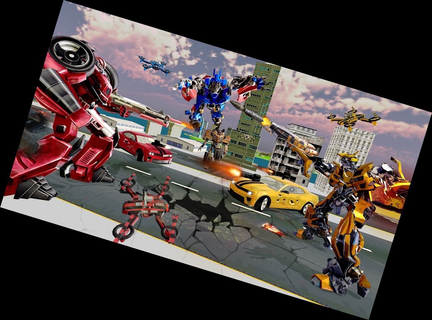 Робот Машина Дрон Трансформ