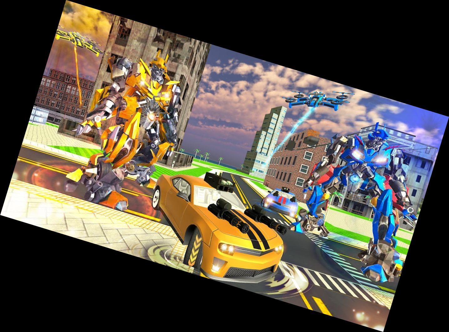 Робот Машина Дрон Трансформ