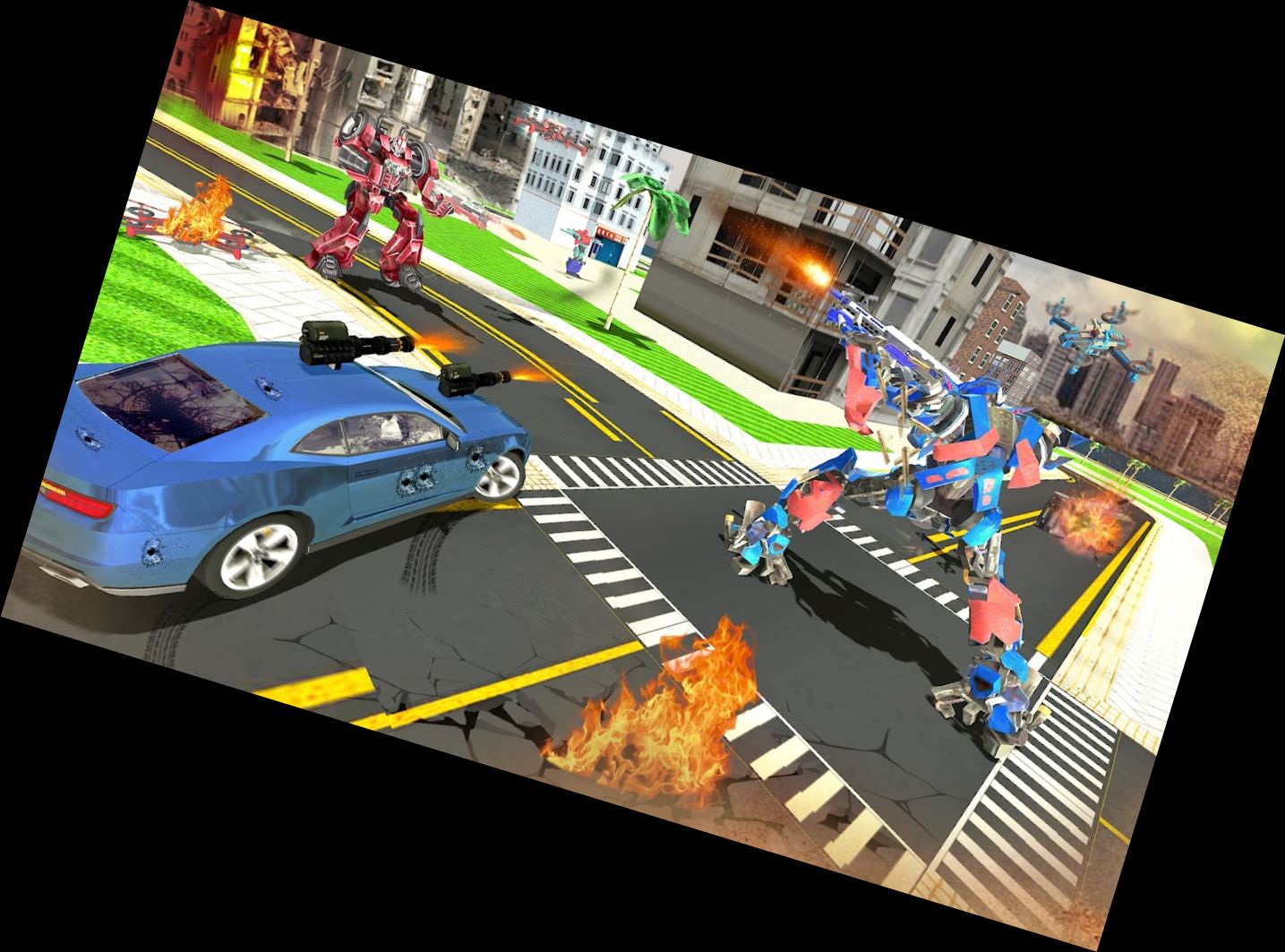 Робот Машина Дрон Трансформ