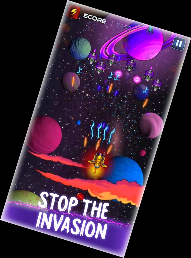 Weltraum-Schießen: Evolution